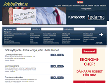 Tablet Screenshot of media.jobbdirekt.se